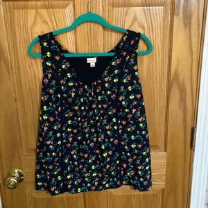 Floral Merona sleeveless blouse